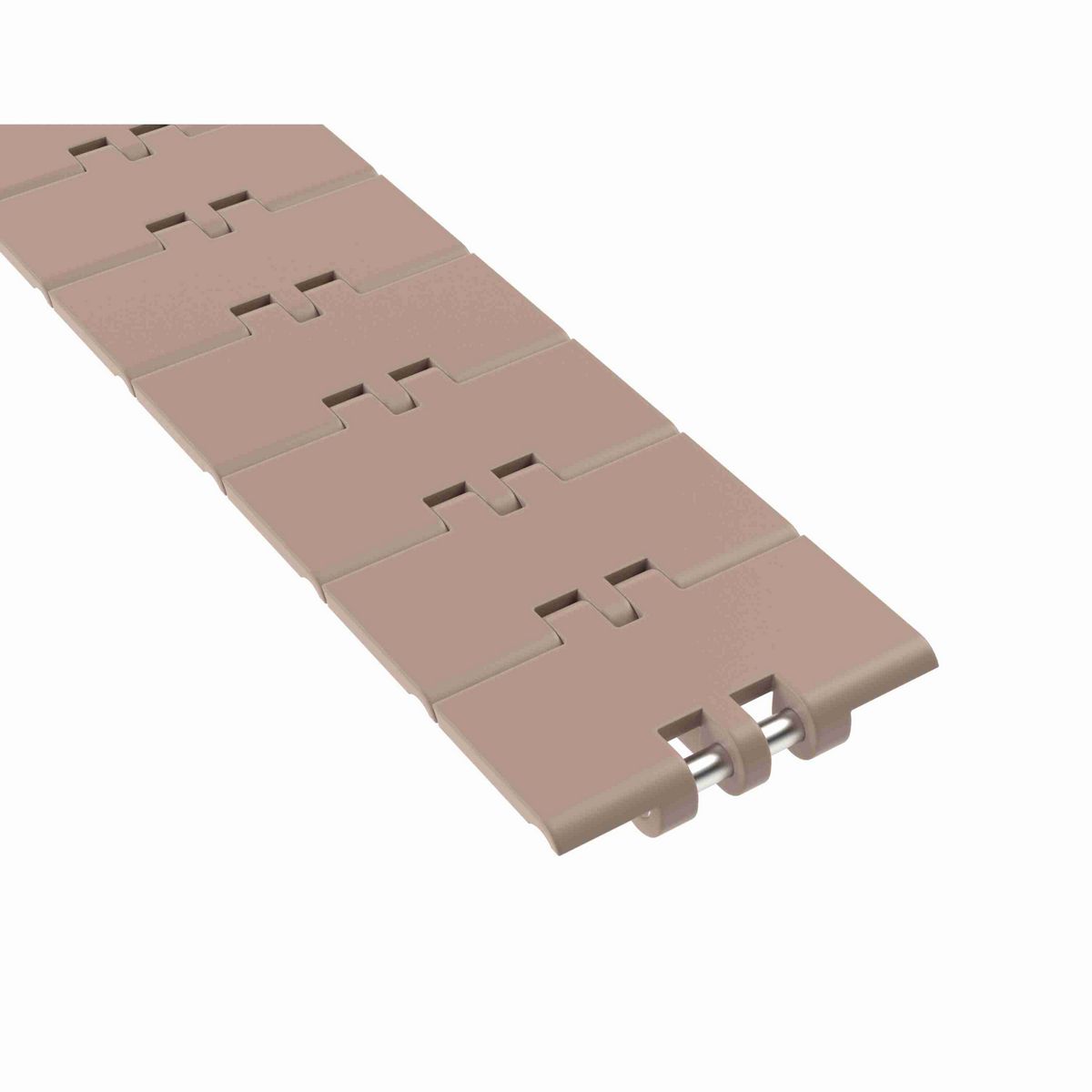 Rexnord 820 Straight Running Solid Top, Material: Tan Low Friction, Width: 3.3in, Pitch: 1.5in - 750.42.35