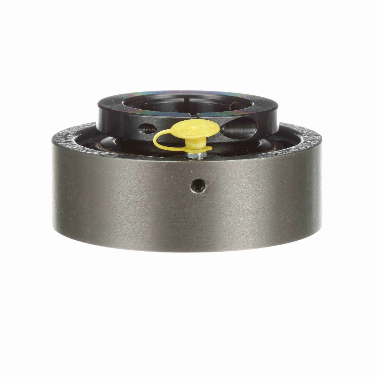 Sealmaster Mounted Cast Iron Cylindrical Cartridge Ball Bearing - 52100 Bearing Steel, Black Oxided - Concentric Lock - SC-27T