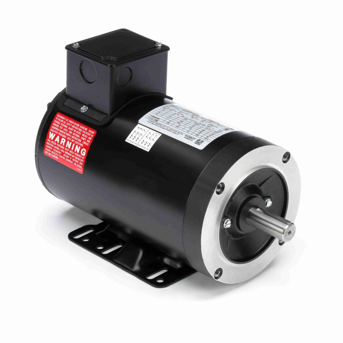 LEESON Speed Ratio Motor, 1.50 HP, 3 Ph, 60 Hz, 230/460 V, 1800 RPM, 145TC Frame, TENV - Y366