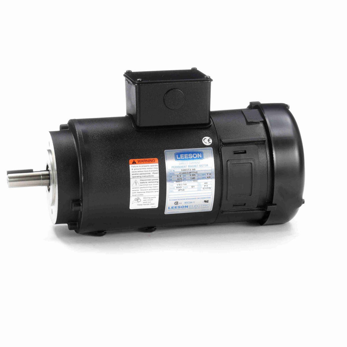 LEESON Metric Motor, 180 V, 3000 RPM, 80 Frame - 108372.00