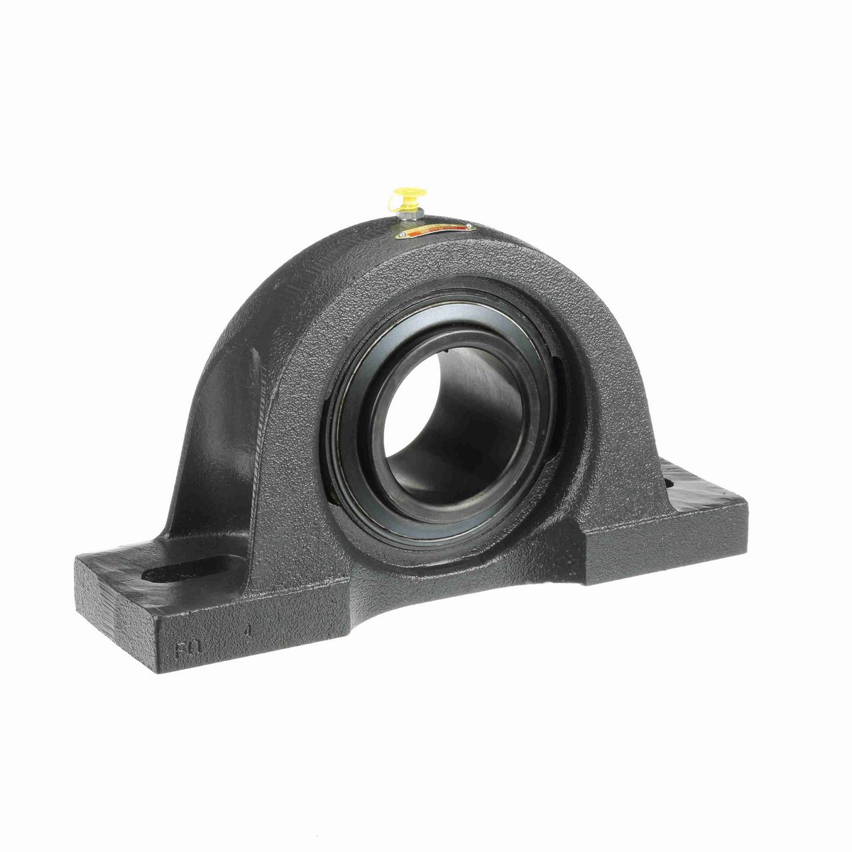 Sealmaster Mounted Cast Iron Two Bolt Pillow Block Ball Bearing - 52100 Bearing Steel, Black Oxided - Setscrew Lock - MP-56