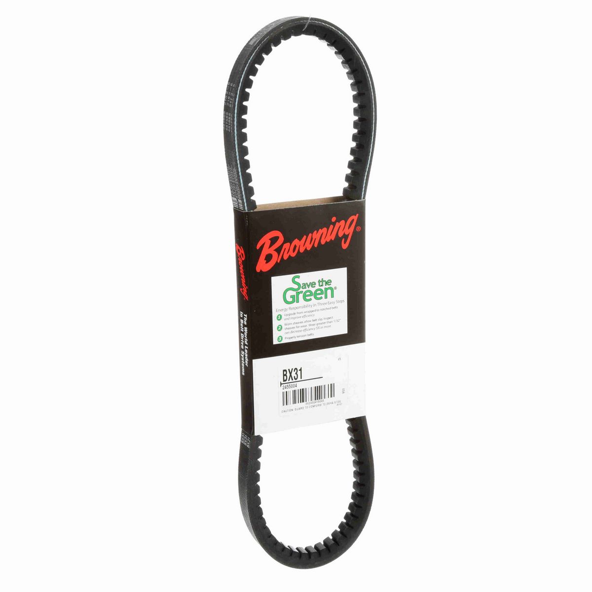 Browning EPDM Notched Belt 98% Efficient - BX31