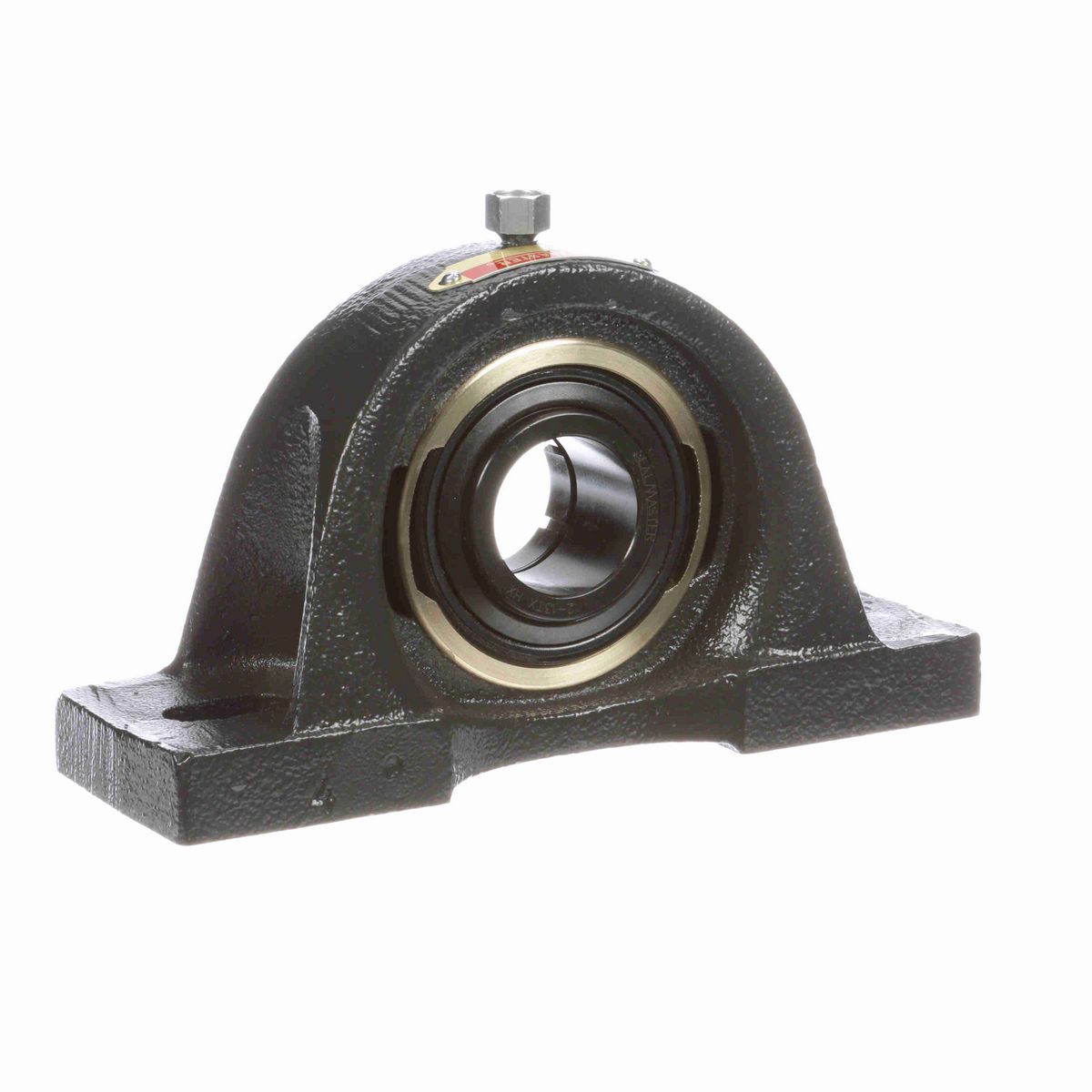 Sealmaster Mounted Cast Iron Two Bolt Pillow Block Ball Bearing - 52100 Bearing Steel, Black Oxided - Concentric Lock - Low Drag - EMP-19TX ALP