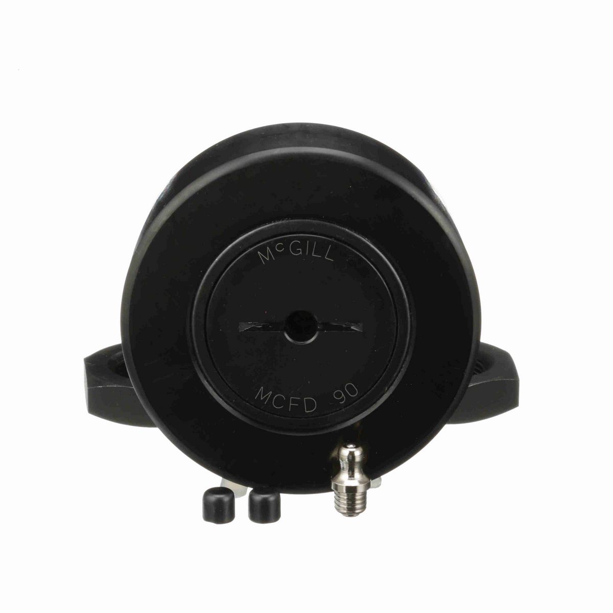 Опорный ролик с цапфой McGill CAMROL MCFD 90, бочкообразный, повышенной грузоподъемности, со щитком, со шлицем под отвёртку, метрический