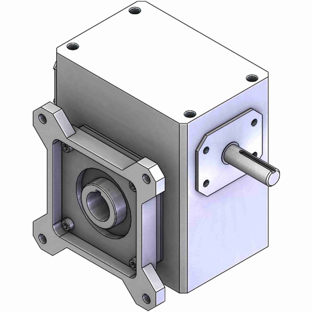 Grove Gear NH Series - Ironman Narrow Housing Worm Gear Reducers Cast Iron Single-Reduction Worm Reducer - NH-FH852-5-HL-39