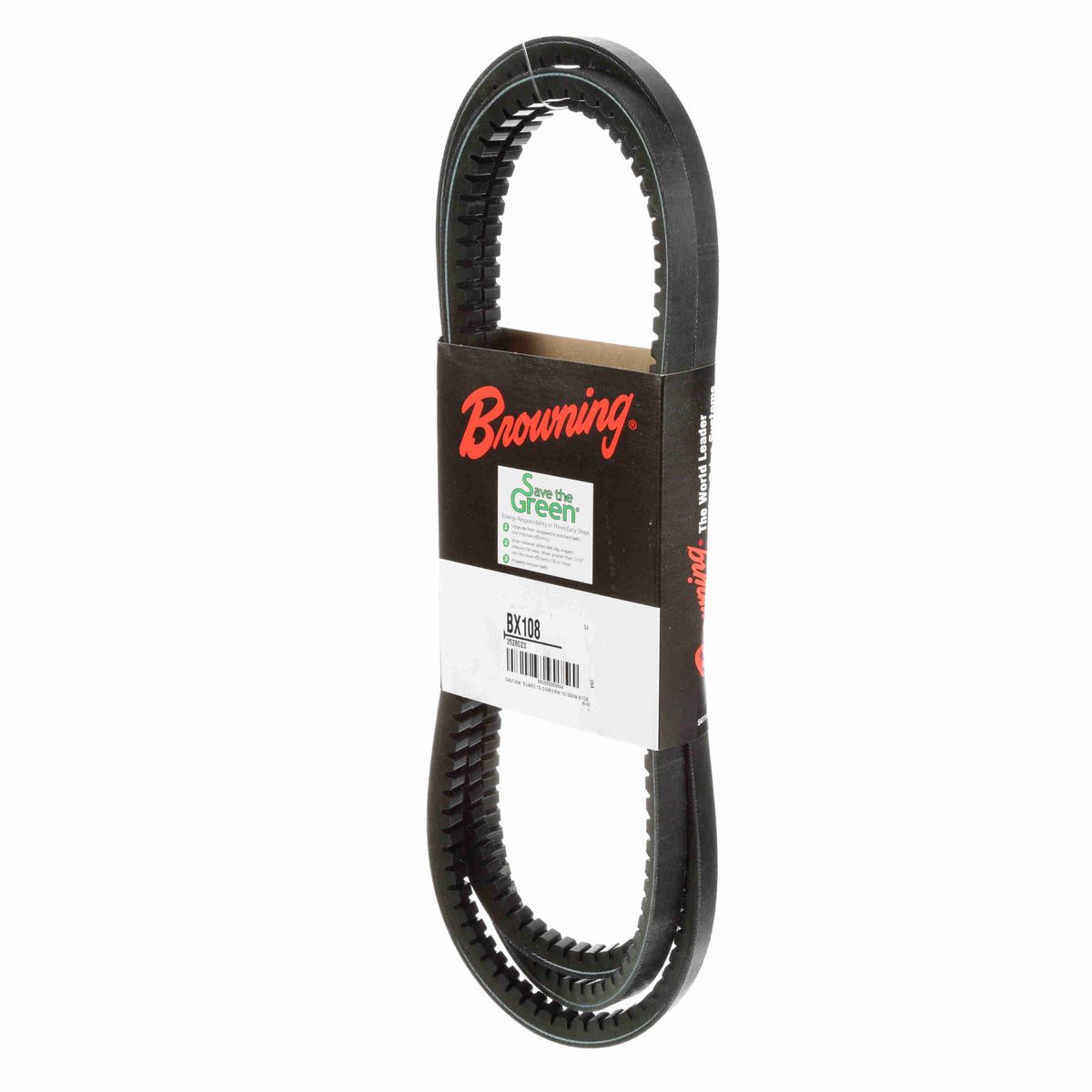 Browning EPDM Notched Belt 98% Efficient - BX108