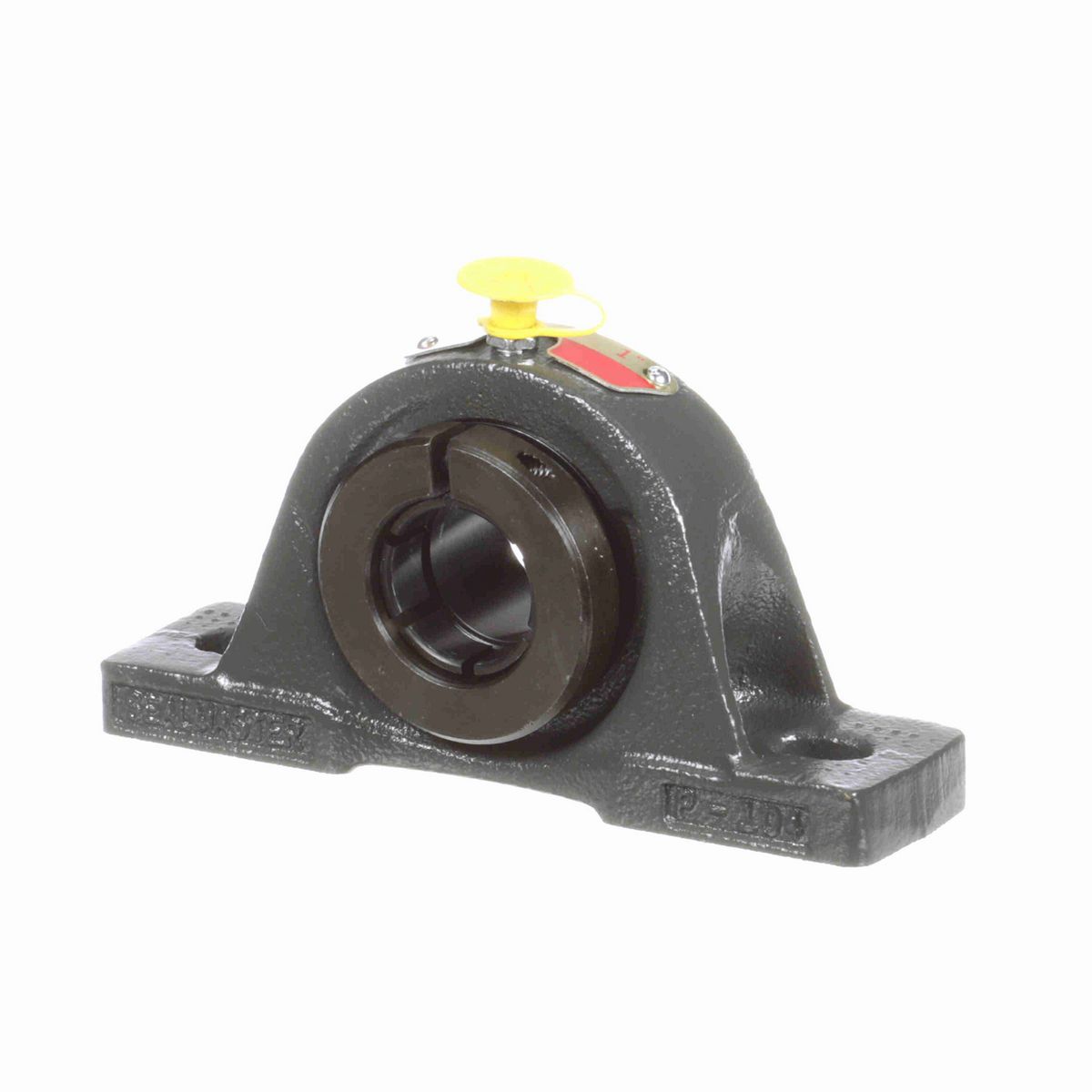 Sealmaster Mounted Cast Iron Two Bolt Pillow Block Ball Bearing - 52100 Bearing Steel, Black Oxided - Concentric Lock - NP-16T