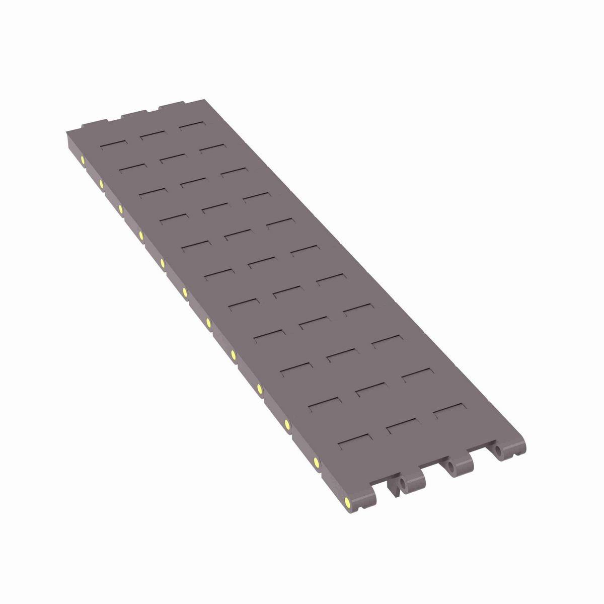 Rexnord 5705 Straight Running Solid Top, Material: Brown High Performance, Width: 4.5in, Pitch: 1.5in - 81417251