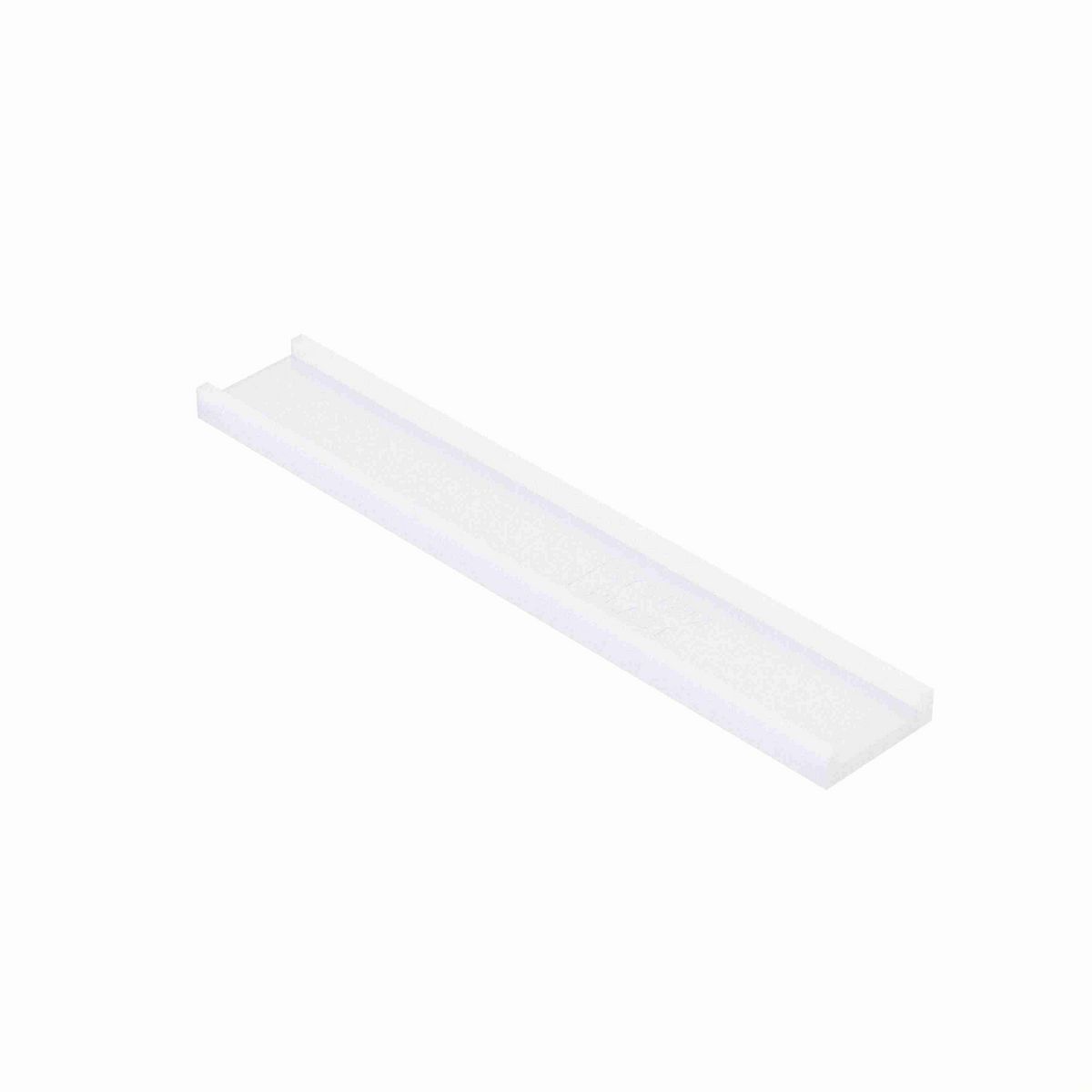 System Plast Chain Guide: 2"W X 0.5"H X 120"L White UHMW-PE - HA-2080-10