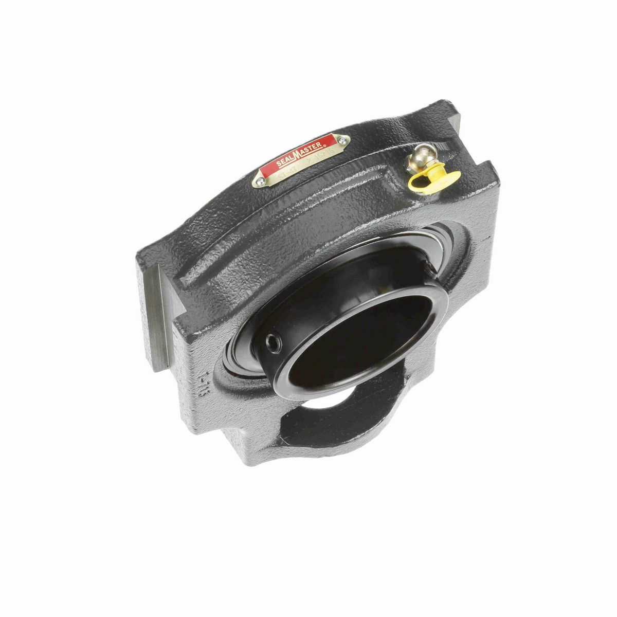 Sealmaster Mounted Cast Iron Wide Slot Take Up Ball Bearing - 52100 Bearing Steel, Black Oxided - Setscrew Lock - ST-47