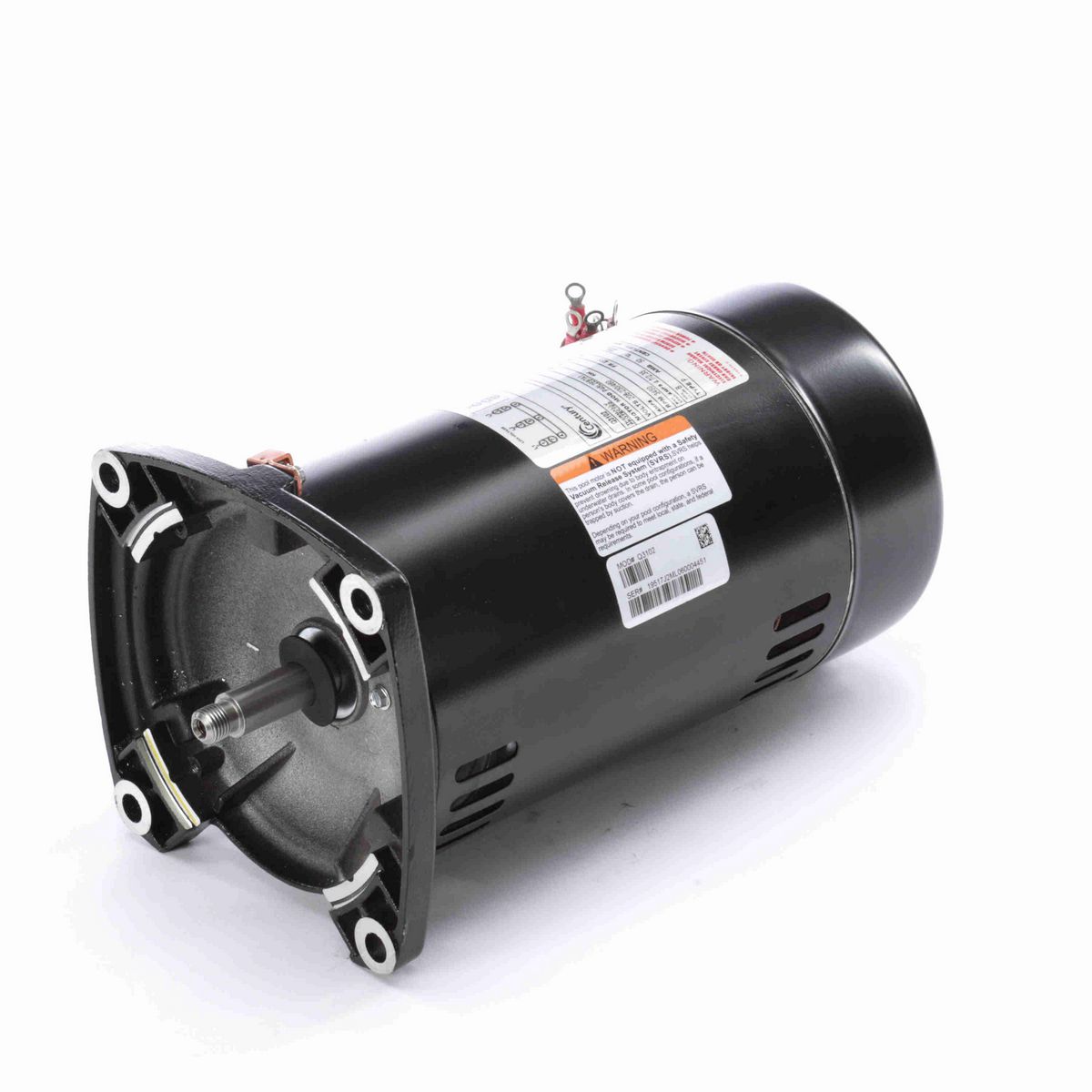 Century Pool Pump Motor, 1 HP, 3 Ph, 60 Hz, 208-230/460 V, 3600 RPM, 48Y Frame, ODP - Q3102