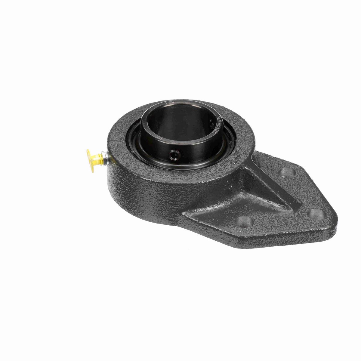 Sealmaster Mounted Cast Iron Three Bolt Flange Bracket Ball Bearing - 52100 Bearing Steel, Black Oxided - Setscrew Lock - FB-32RC