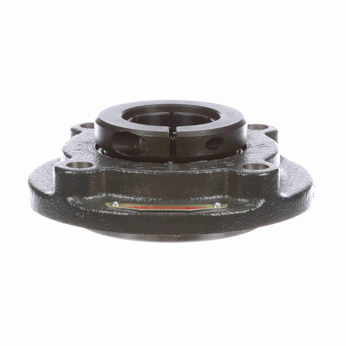 Sealmaster Mounted Cast Iron Flange Cartridge Ball Bearing - 52100 Bearing Steel, Black Oxided - Concentric Lock - Low Drag - SFC-23TX ALP