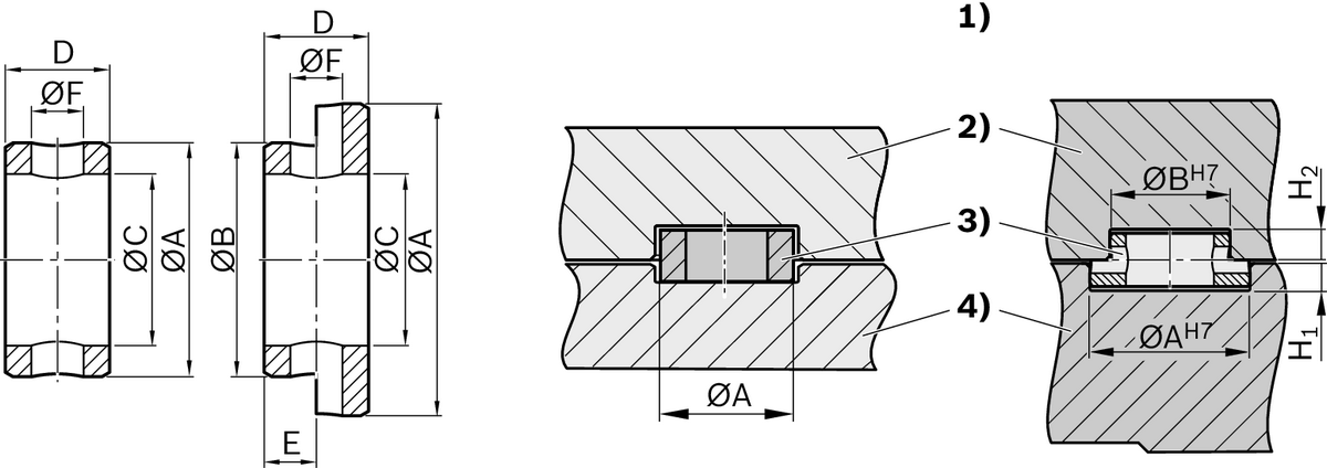 Центрирующее кольцо Bosch Rexroth D=12/9 & [R039660550]