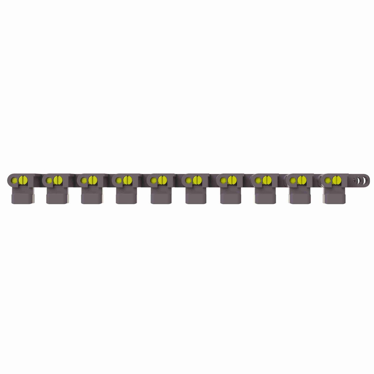 Rexnord 7956GT Side-flexing Flush Grid, Material: Brown High Performance, Width: 12in, Pitch: 1.25in - 10324701