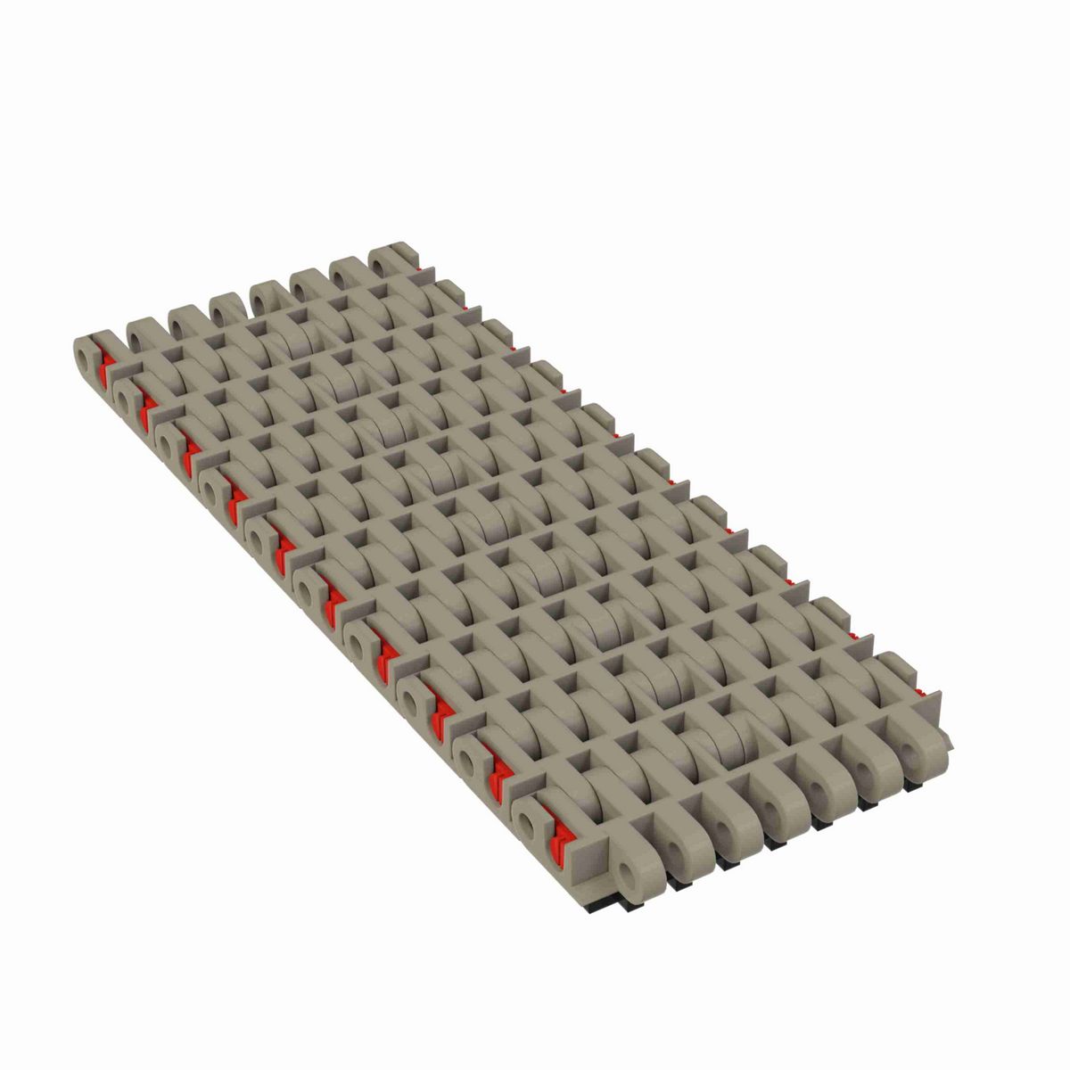 Rexnord 7705 SuperGrip™ Straight Running SuperGrip™, Material: Grey Tough Composite, Width: 4in, Pitch: 1in - 81447681