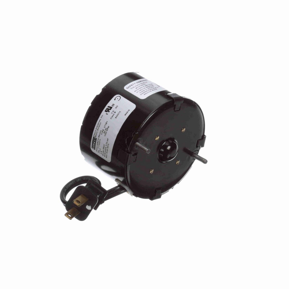 FASCO OEM Replacement Motor, 1/75 HP, 1 Ph, 60 Hz, 115 V, 1550 RPM, 1 Speed, 3.3" Diameter, TEAO - D637