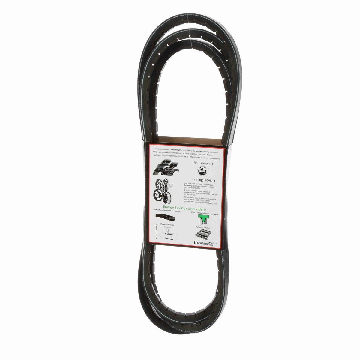 Browning EPDM Notched Belt 98% Efficient - 5VX1230
